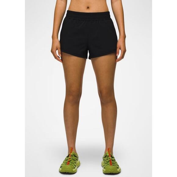 Prana Railay Short Women's XS Black 3" Inseam Standard Fit Mid Rise Lightweight - Picture 1 of 12
